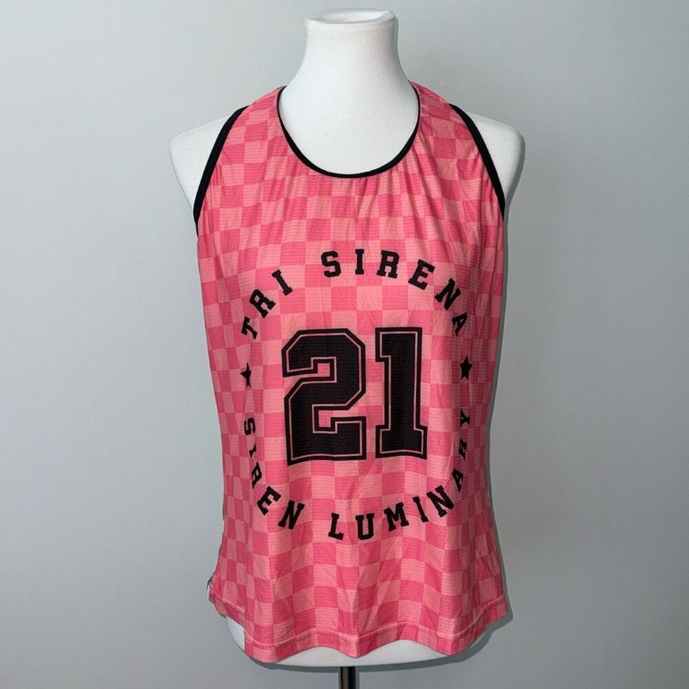 Tri Sirena Running Racer Back Tank Top UPF 35 Women's Large